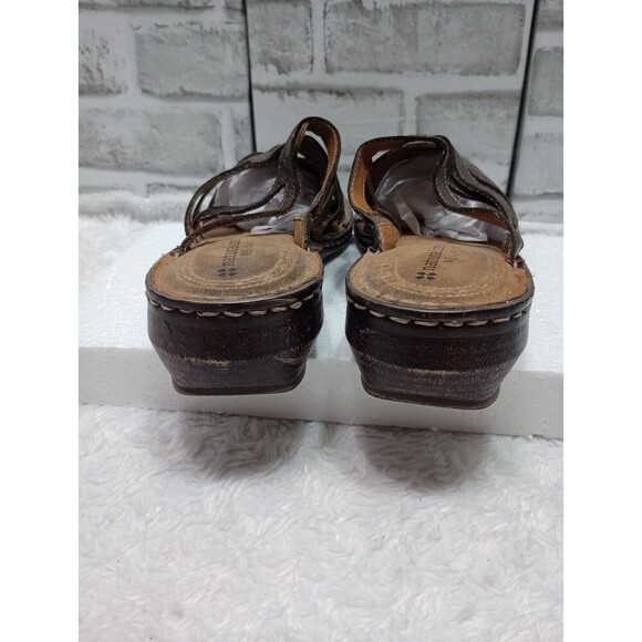Naturalizer Sandal Shoes Metallic Brown  Comfort Size 8.5M - Picture 8 of 9